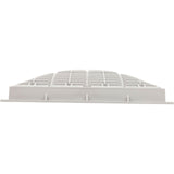 Main Drain Grate, Waterway, 12" x 12" Square, w/Frame, White : 640-4720 V