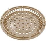 Main Drain Grate, WW Anti-Vortex, 8" Round, w/ Screws, Beige : 642-2159-BEI V