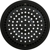 Main Drain Grate, WW Anti Vortex, 8" Rnd, w/Collar, Black : 640-2311 V