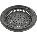 Main Drain Grate, WW Anti Vortex, 8" Rnd, w/Collar, Gray : 640-2317 V
