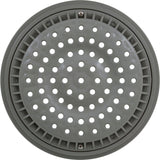 Main Drain Grate, WW Anti Vortex, 8" Rnd, w/Collar, Gray : 640-2317 V - Waterway Plastics - 8.06105E+11 - PartsForSpas.com
