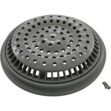 Main Drain Grate, WW Anti Vortex, 8" Rnd, w/Collar, Gray : 640-2317 V