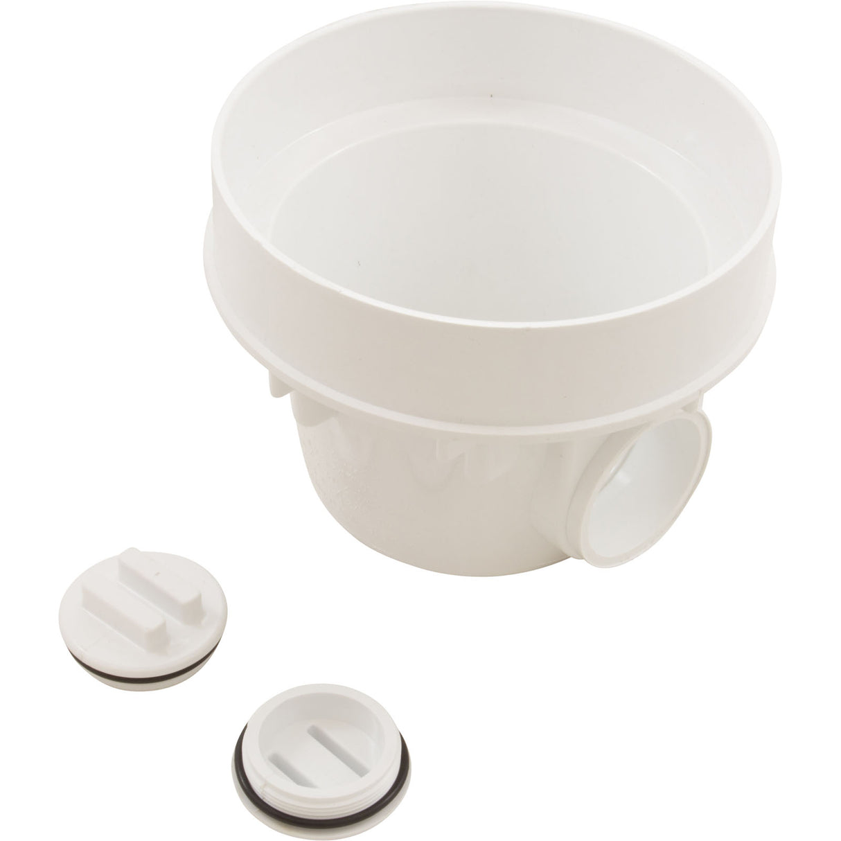 Sump Body, Waterway, 8" Round, 2" Slip x 2" Slip : 674-2550