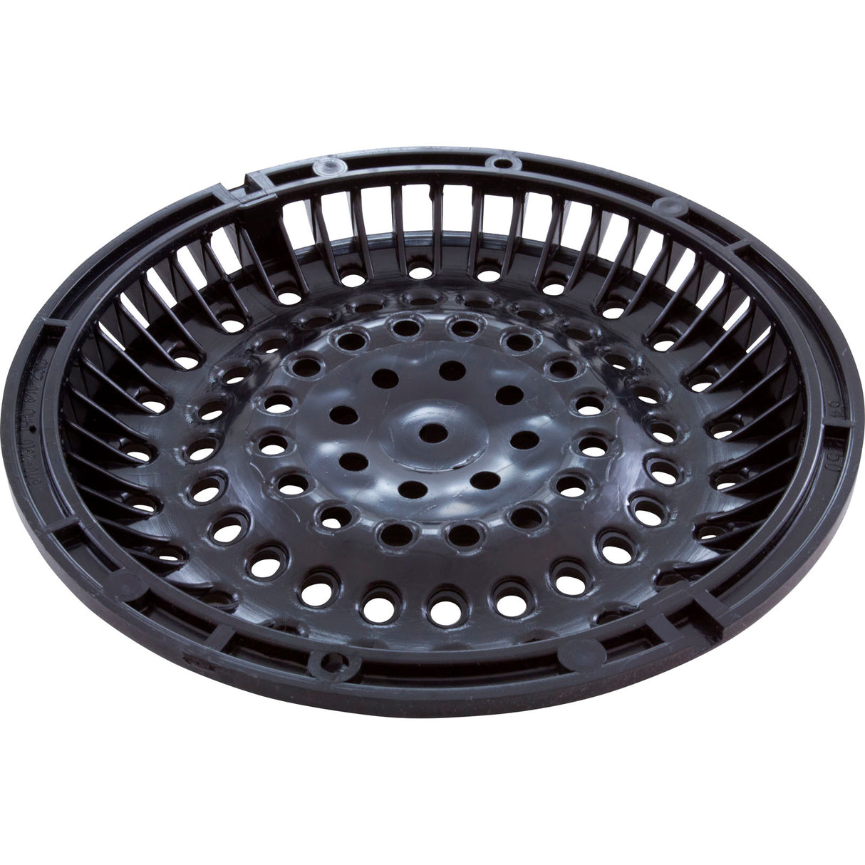 Main Drain Grate, Waterway Anti Vortex, 8" Round, Black : 642-2151 V