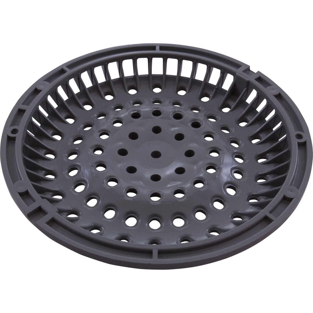Main Drain Grate, Waterway Anti Vortex, 8" Round, Gray : 642-2157 V