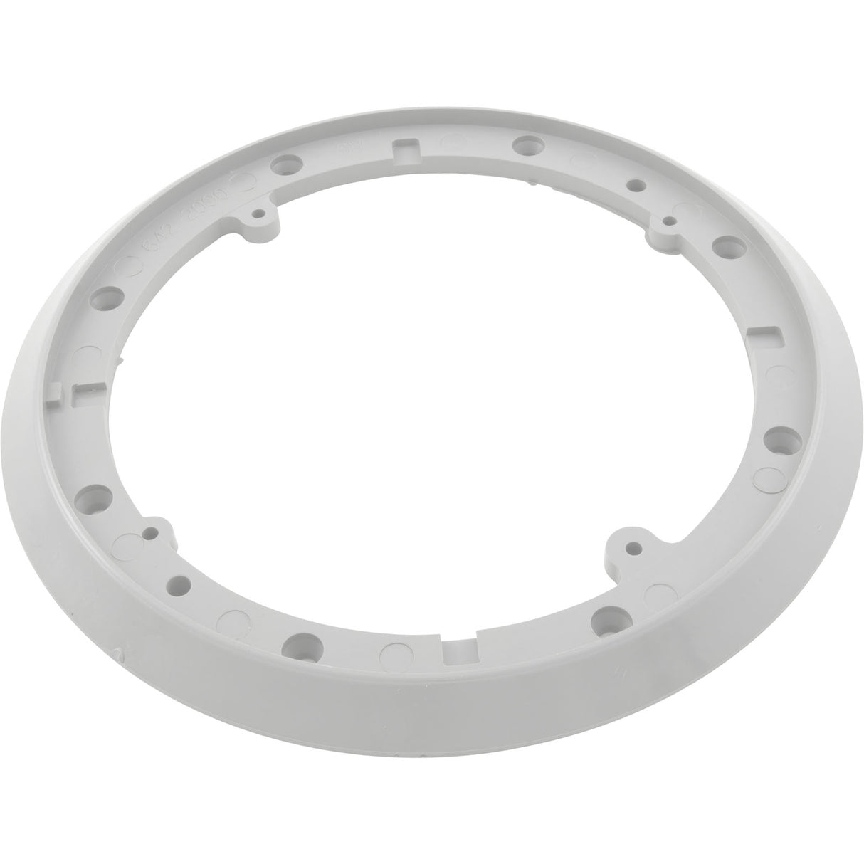 Mounting Plate, Waterway Main Drain Vinyl, 8" Round, White : 642-2090