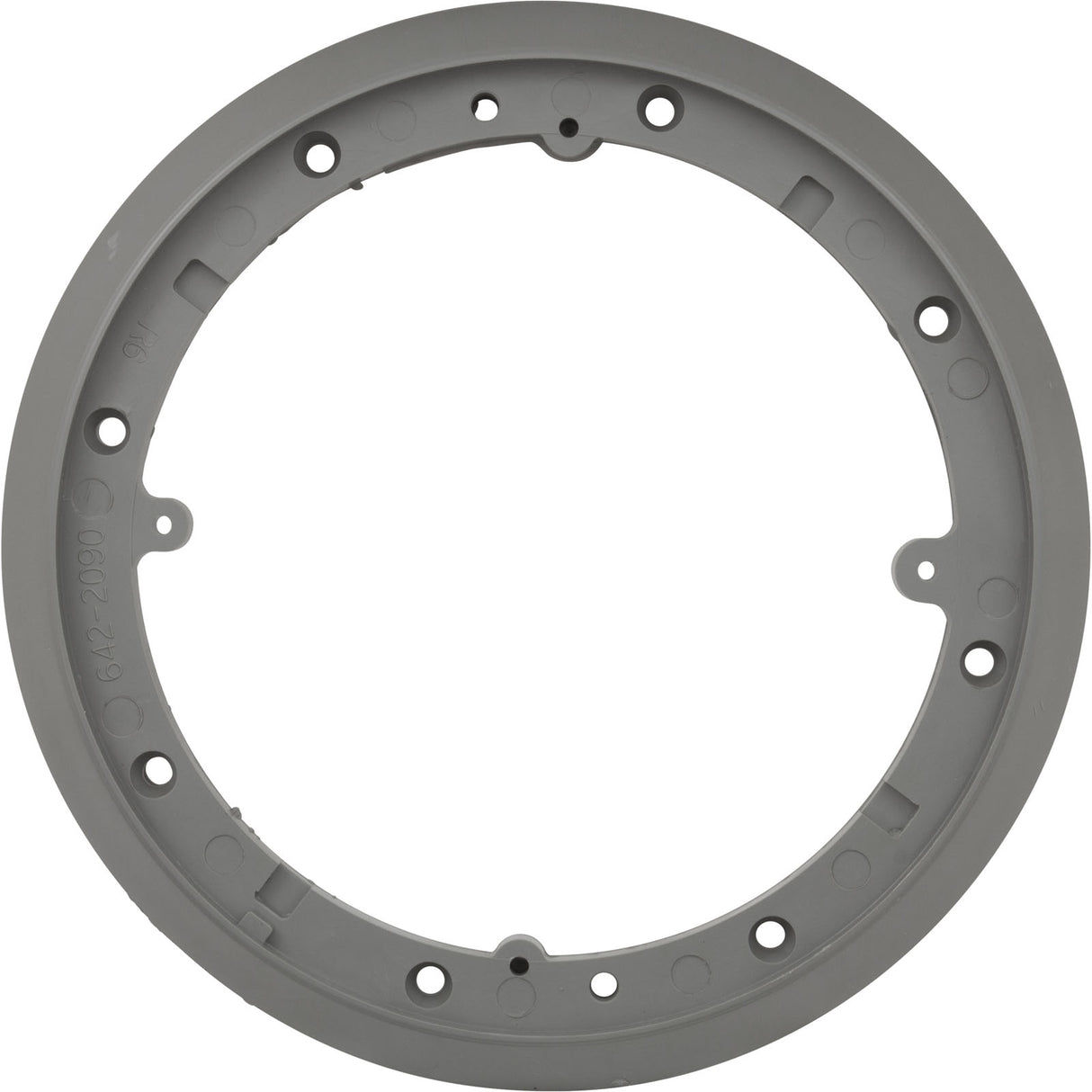 Mounting Plate, Waterway Main Drain Vinyl, 8" Round, Gray : 642-2097