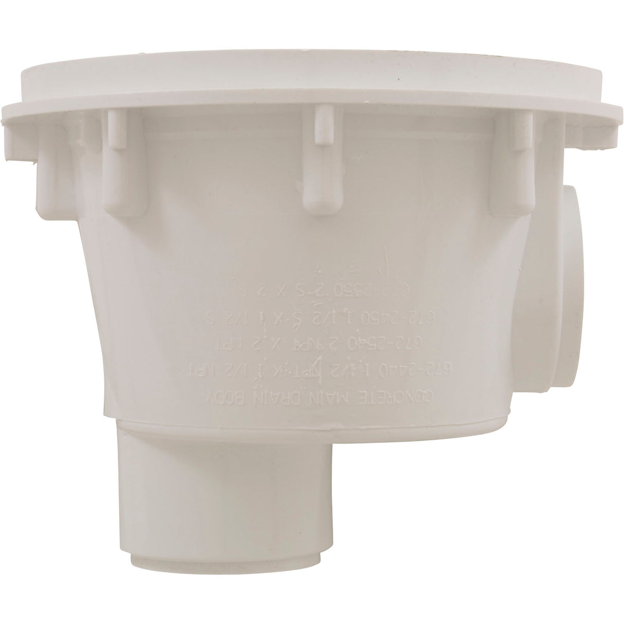 Sump Body, Waterway Main Drain Gunite, 8" Round, 2" Slip : 672-2510
