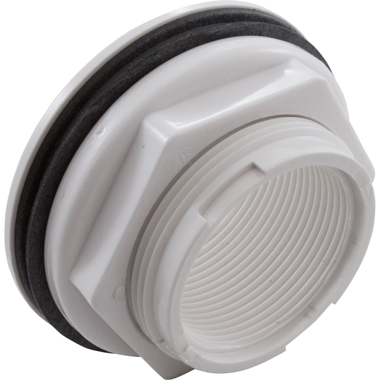 Wall Fitting, WW, 2-3/8"hs, 1-1/2"fpt, 3-1/2"fd, White : 400-9170B