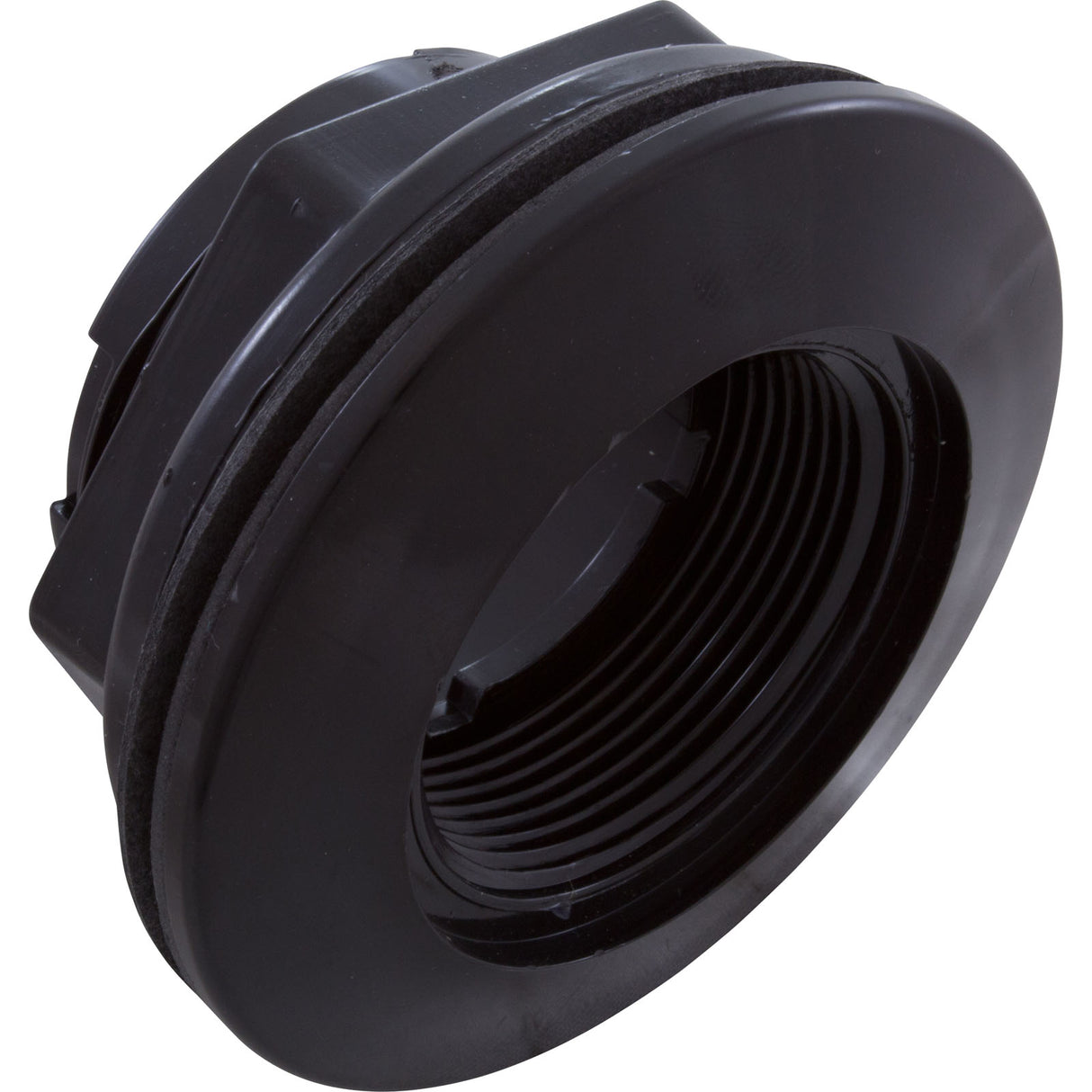 Wall Fitting, WW, 2-3/8"hs, 1-1/2"fpt x 1-1/2"s, 3-1/2"fd, Blk : 400-9151B