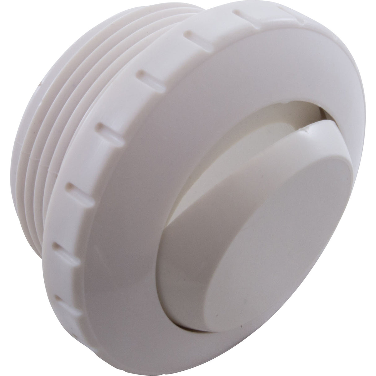 Eyeball Fitting, WW, 1-1/2"mpt, 2-3/8"fd, Slotted, White : 400-1410AB