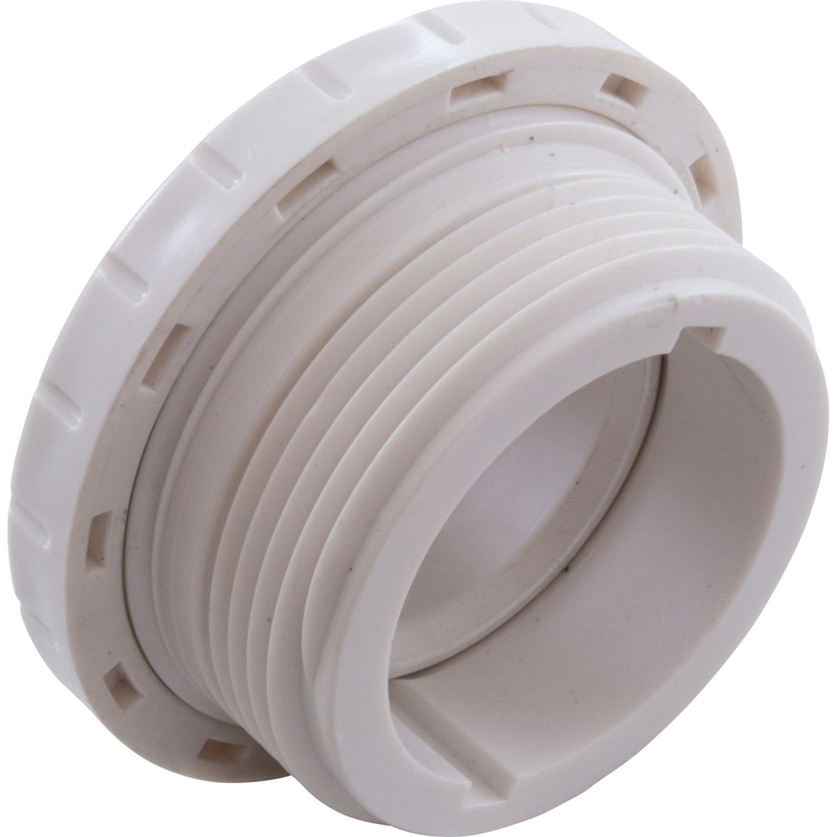 Eyeball Fitting, WW, 1-1/2"mpt, 2-3/8"fd, 1/2"Orifice, White : 400-1410CB