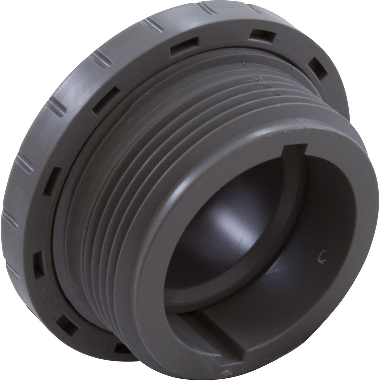 Eyeball Fitting, WW, 1-1/2"mpt, 2-3/8"fd, 1/2"Orifice, Gray : 400-1417CB