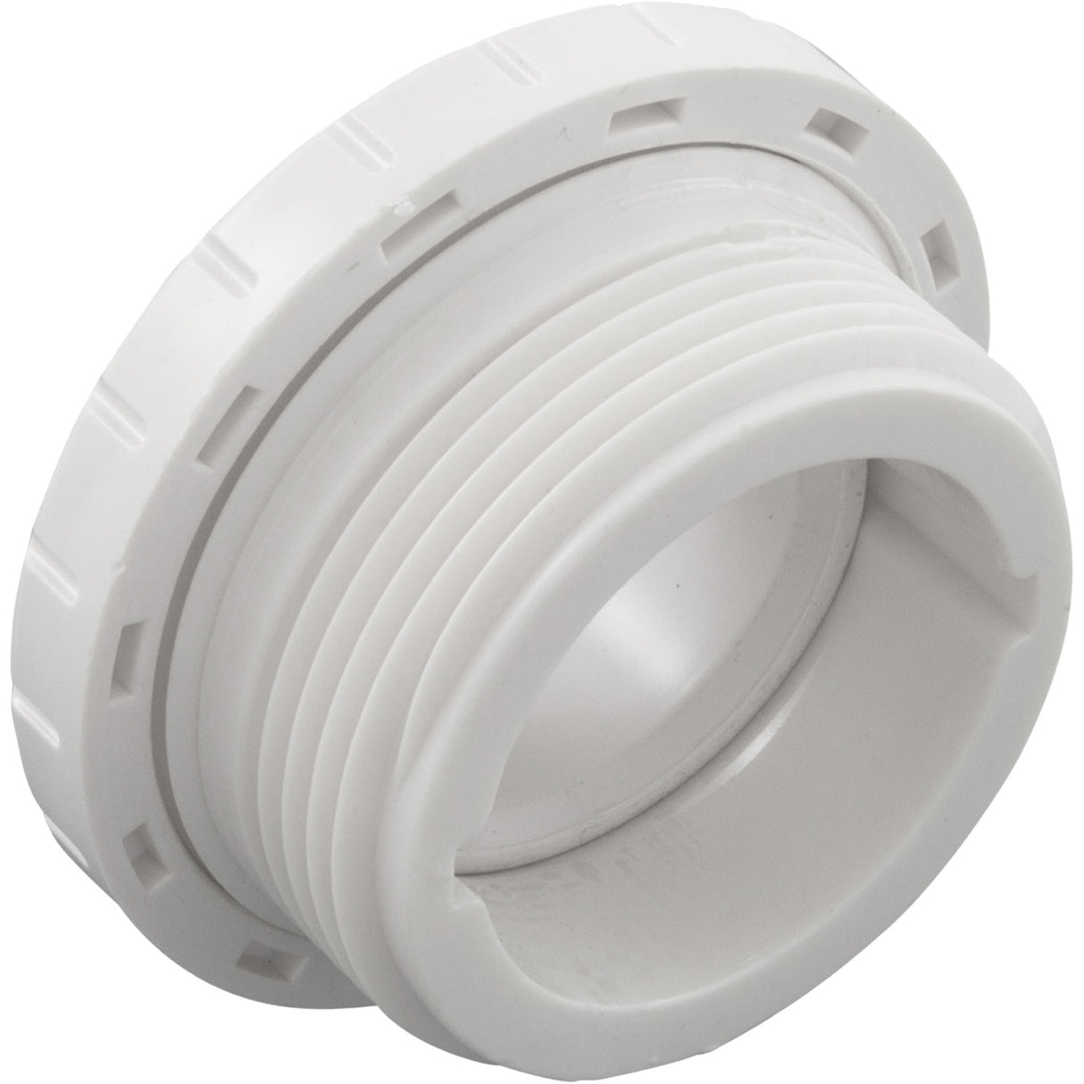 Eyeball Fitting, WW, 1-1/2"mpt, 2-3/8"fd, 3/4"Orifice, White : 400-1410DB