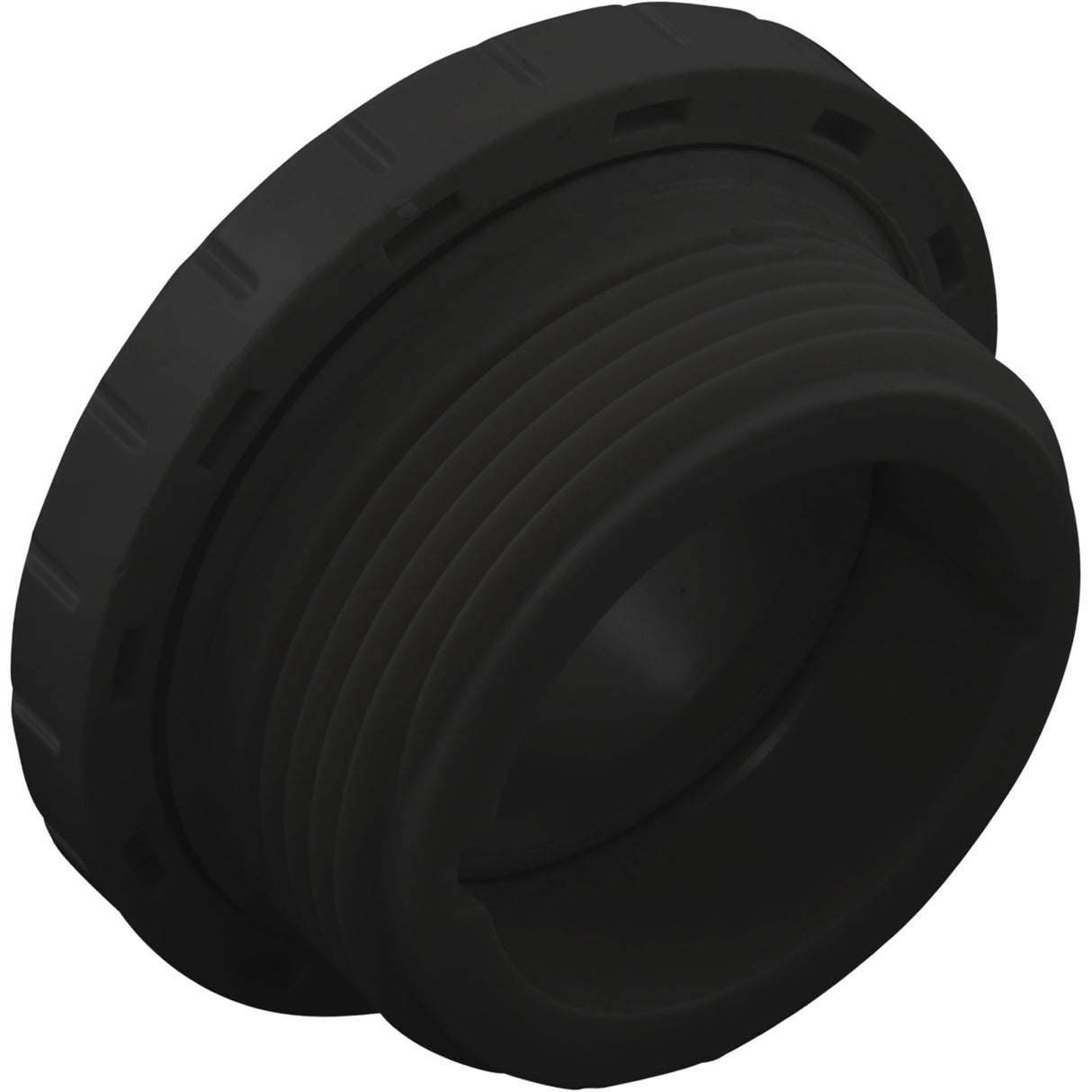 Eyeball Fitting, WW, 1-1/2"mpt, 2-3/8"fd, 3/4"Orifice, Black : 400-1411DB