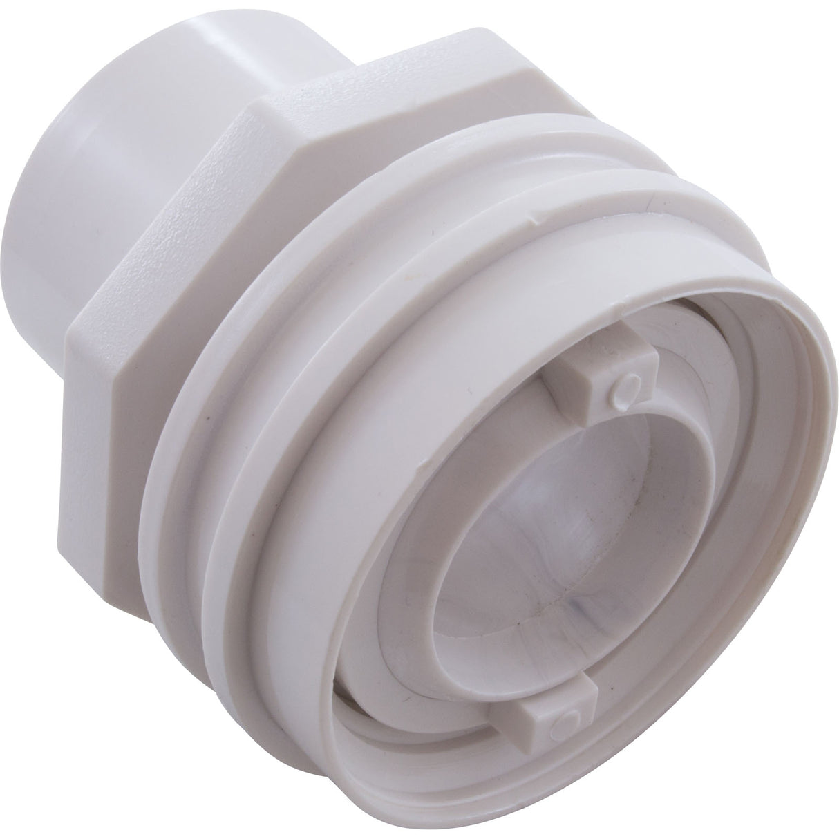 Eyeball Fitting, WW Flush Mount, 1-1/2"Insider, 2-1/4"fd, Wht : 400-9190