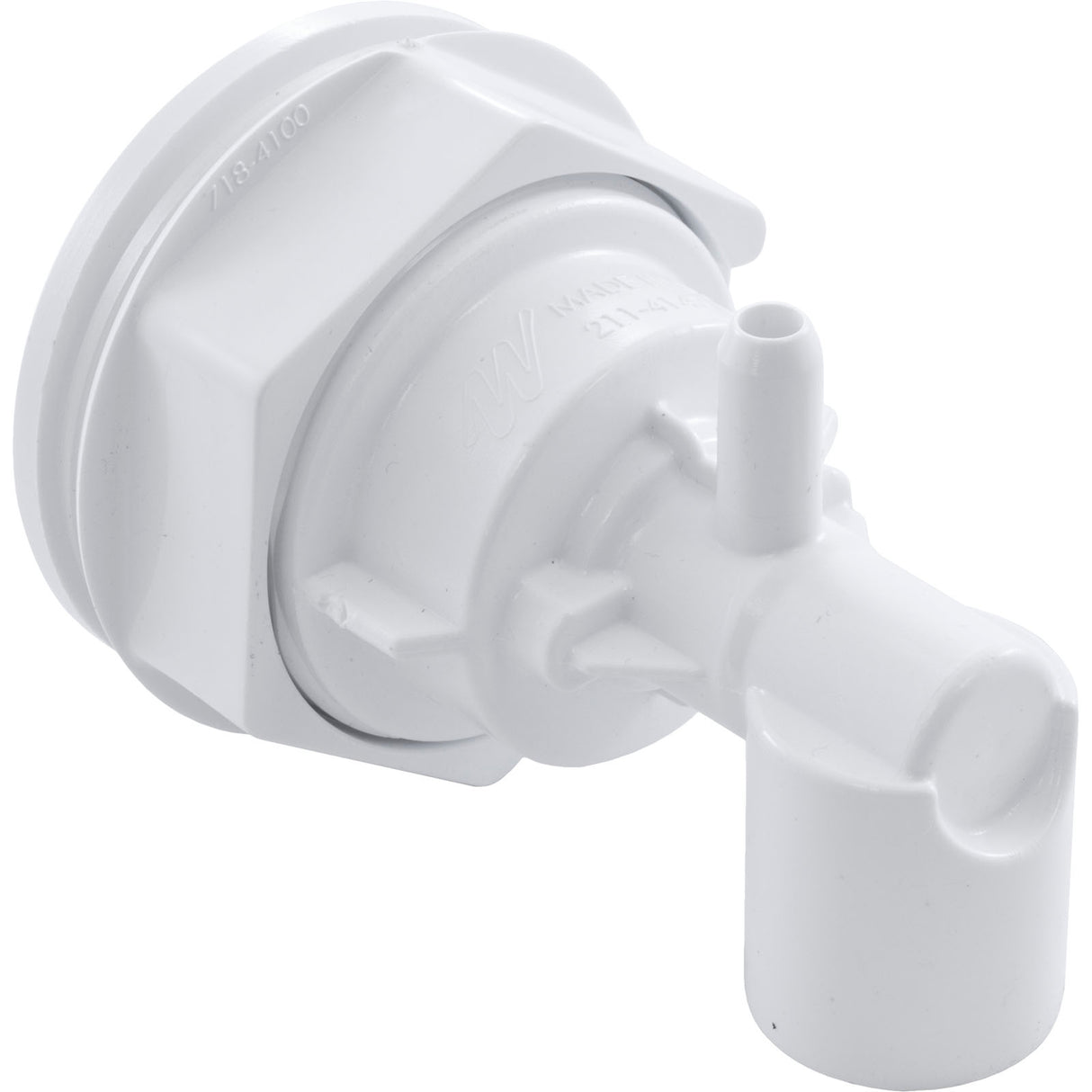 Jet Body, WW Poly Storm, a3/8"sb, w3/4"s, Thd, White : 228-0410
