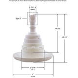 Jet Intl, WW Poly Storm, 4"fd, Roto, Textured Scal, Gry, Thd : 229-8147