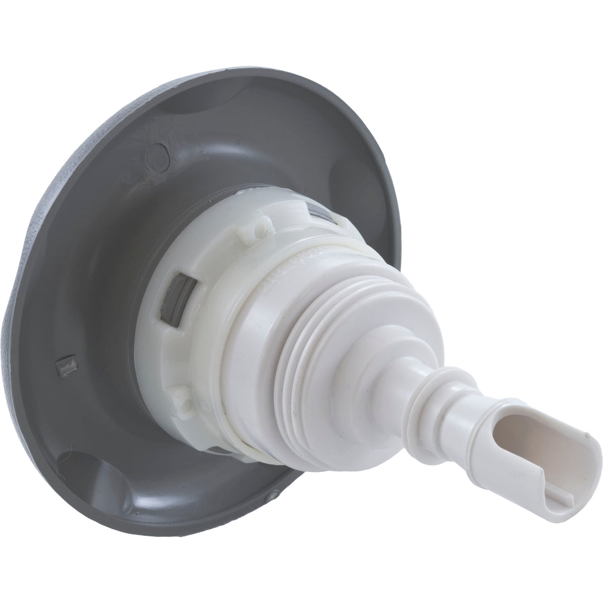 Jet Intl, WW Poly Storm, 4"fd, Twin Roto, Txt Scal, Gry, Thd : 229-8177