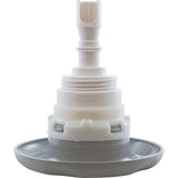 Jet Intl, WW Poly Storm, 4"fd, Twin Roto, Txt Scal, Gry, Thd : 229-8177