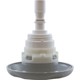 Jet Intl, WW Poly Storm, 4"fd, Twin Roto, Txt Scal, Gry, Thd : 229-8177