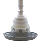 Jet Intl, WW Poly Storm, 4"fd, Twin Roto, Txt Scal, Gry, Thd : 229-8177
