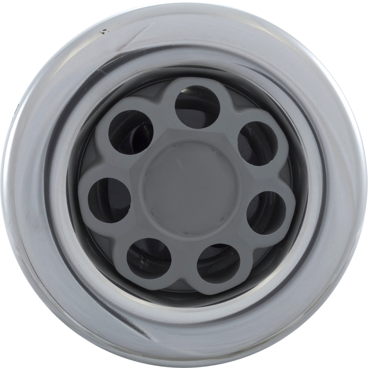 Jet Intl, WW Power Storm, 5"fd, Massage, Smth, SS/Gry, Thd : 229-7747S