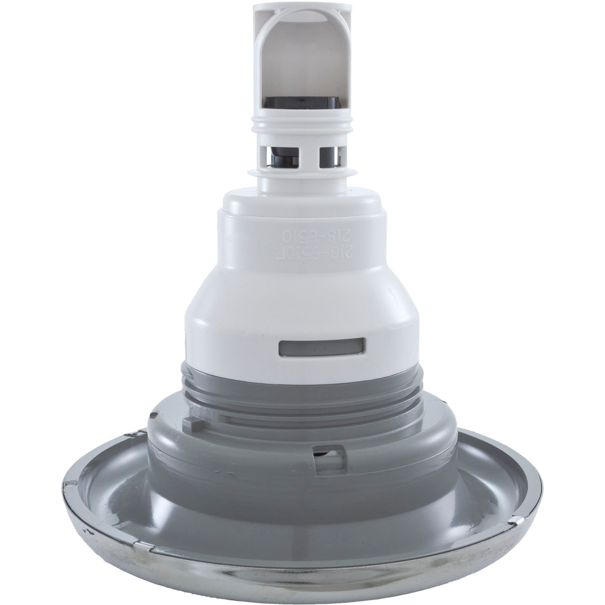 Jet Intl, WW Power Storm, 5"fd, Massage, Smth, SS/Gry, Thd : 229-7747S