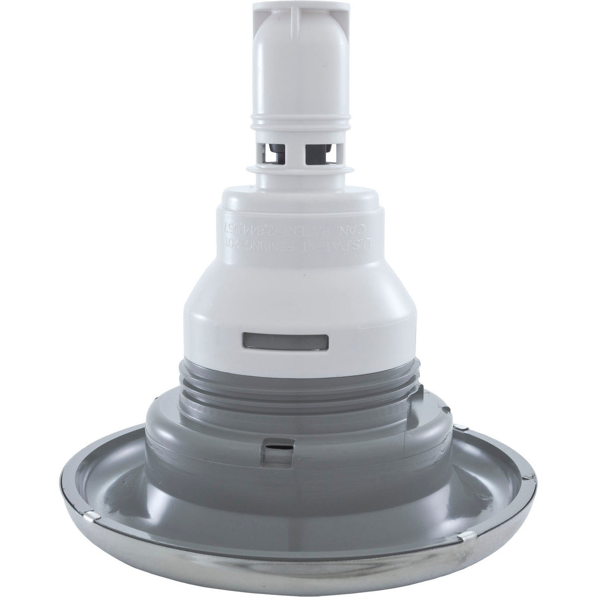 Jet Intl, WW Power Storm, 5"fd, Massage, Smth, SS/Gry, Thd : 229-7747S