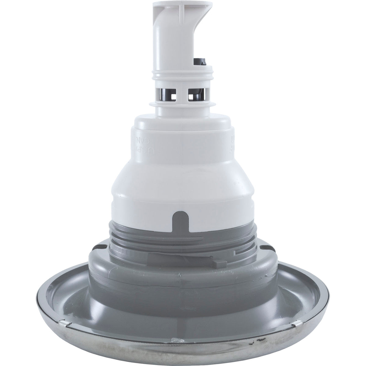 Jet Intl, WW Power Storm, 5"fd, Massage, Smth, SS/Gry, Thd : 229-7747S