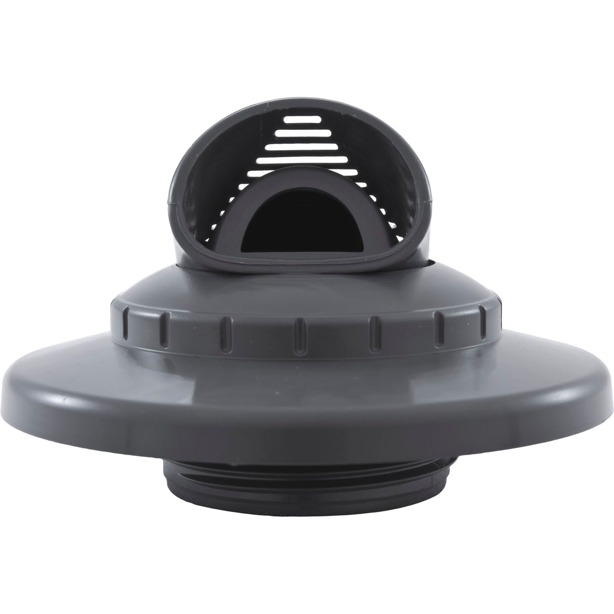 Inlet Fitting, Infusion Venturi, 1-1/2"mpt, w/Flange, Dk Gry : VRFTHFDG - Infusion Pool Products - 858923003185 - PartsForSpas.com