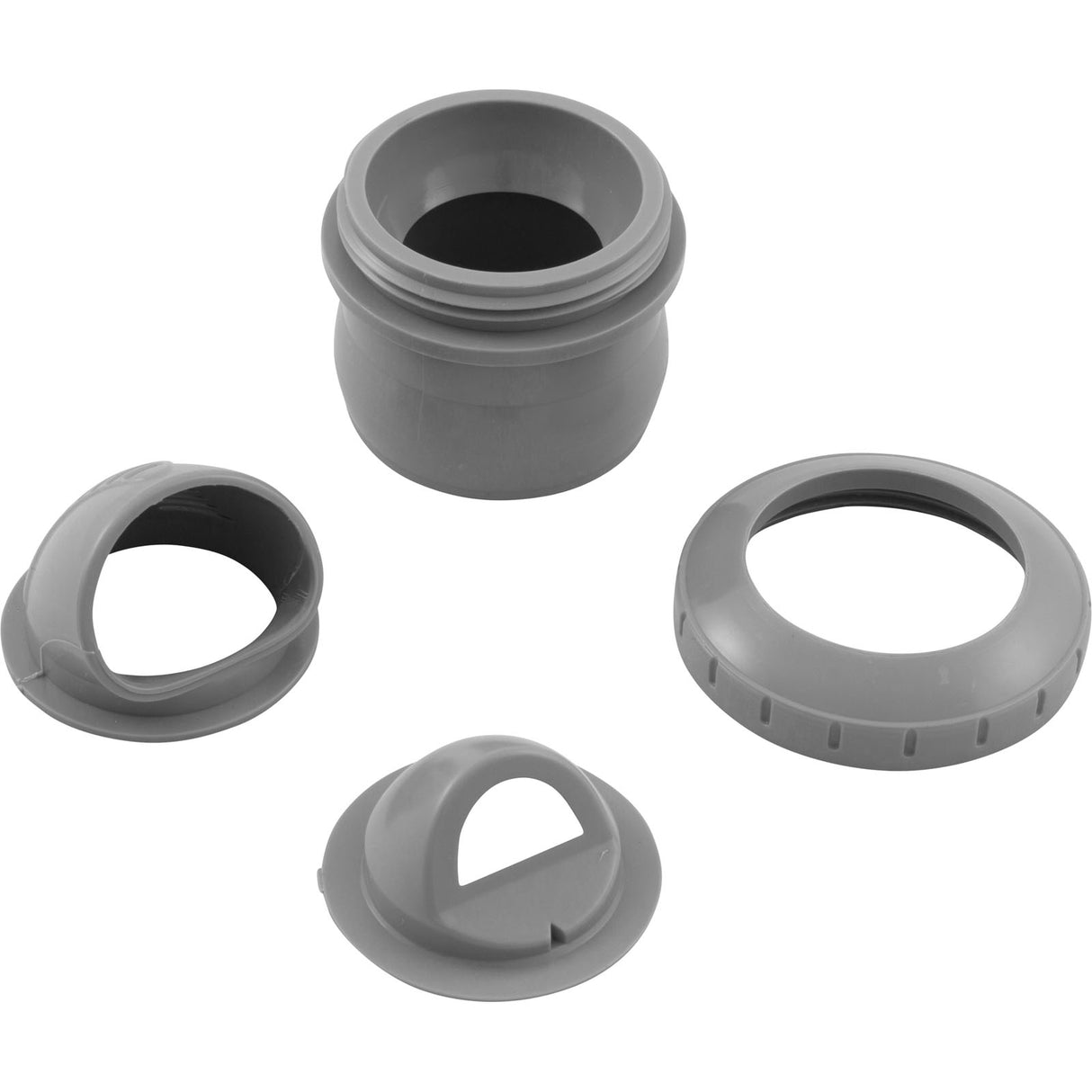 Inlet Fitting, Infusion Venturi, 2" Insider, Glueless, LtGry : VRFSAS2LG - Infusion Pool Products - VRFSAS2LG - PartsForSpas.com