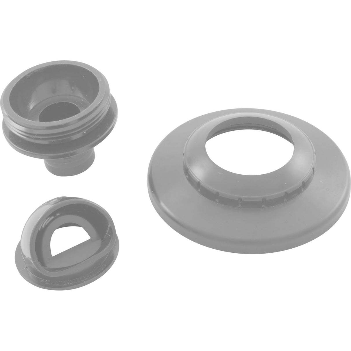 Inlet Fitting, Infusion Vent., 1" Insidr Gluelss, w/Flg, LtGry : VRFSAF1LG - Infusion Pool Products - 858923003321 - PartsForSpas.com