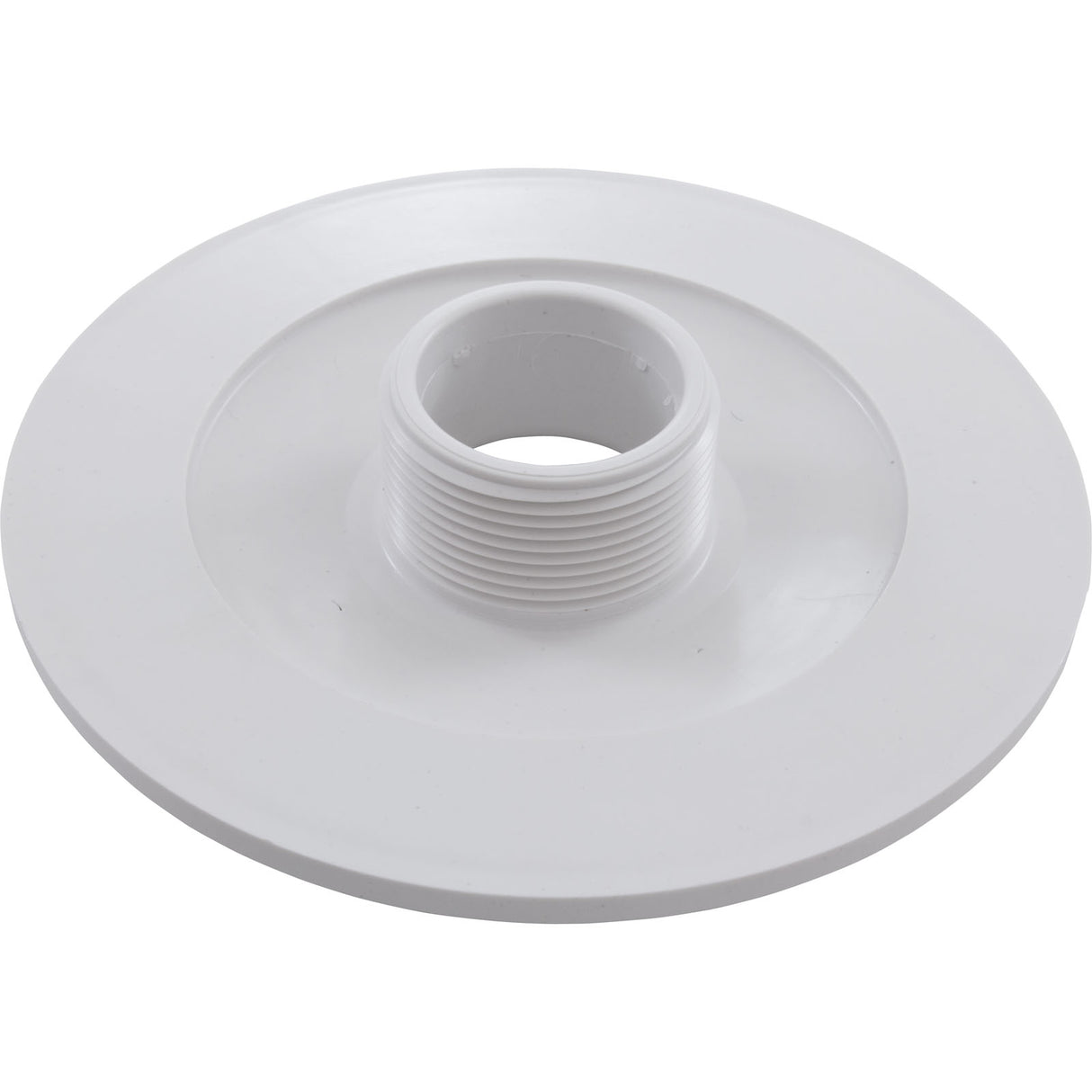 Wall Fitting, 6" dia, 1-7/8"hs, 1-1/2"mpt Extended, White : 6E15T101