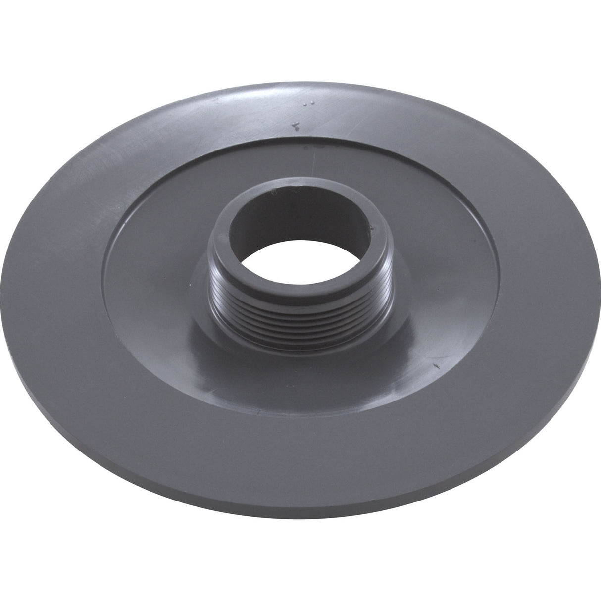 Wall Fitting, 6" dia, 1-7/8"hs, 1-1/2"mpt, Dk Gray : 615T105
