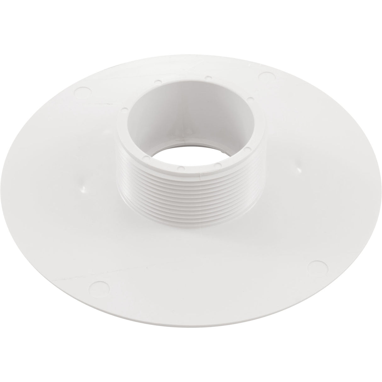 Wall Fitting, 6" dia, 2-3/8"hs, 2"mpt-1-1/2"s, White : 620T15S101