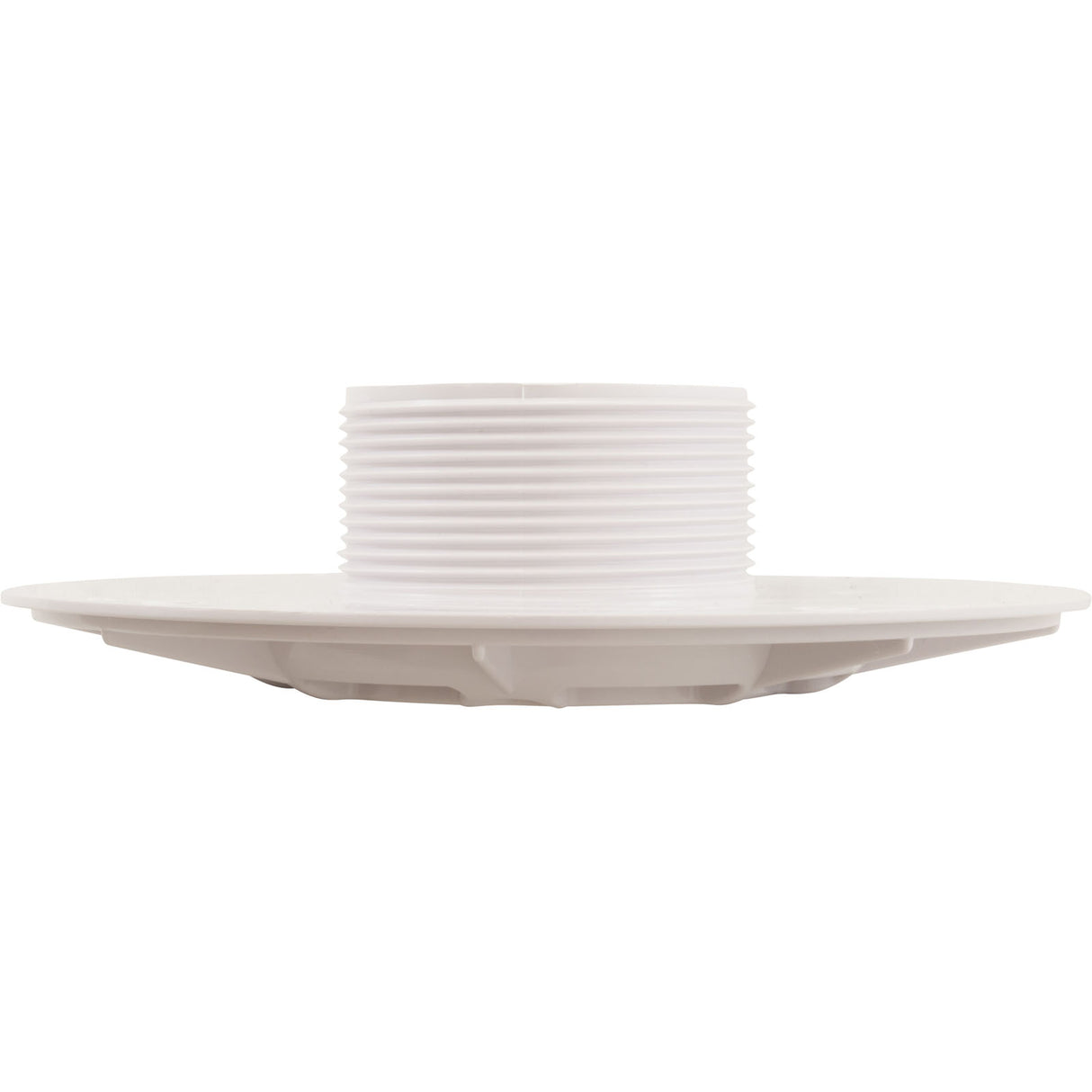Wall Fitting, 6" dia, 2-3/8"hs, 2"mpt-1-1/2"s, White : 620T15S101