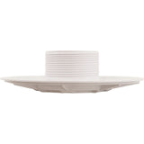 Wall Fitting, 6" dia, 2-3/8"hs, 2"mpt-1-1/2"s, White : 620T15S101