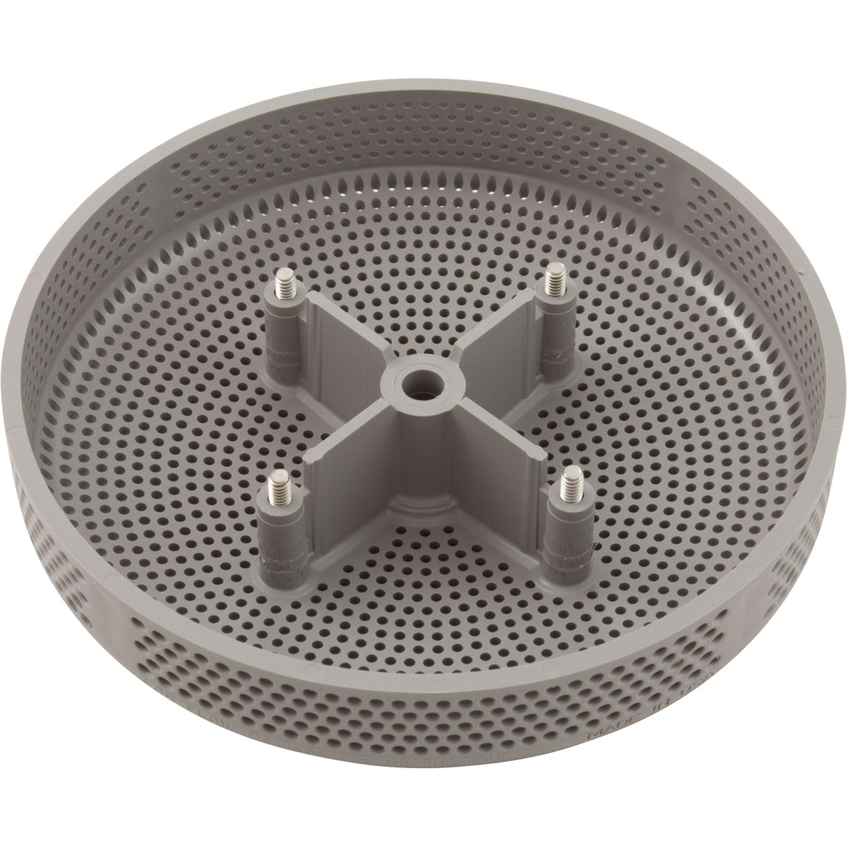 Suction Cover, HydroAir Repl, 6", 224gpm, w/Screws, Lt Gray : 6HPHA103