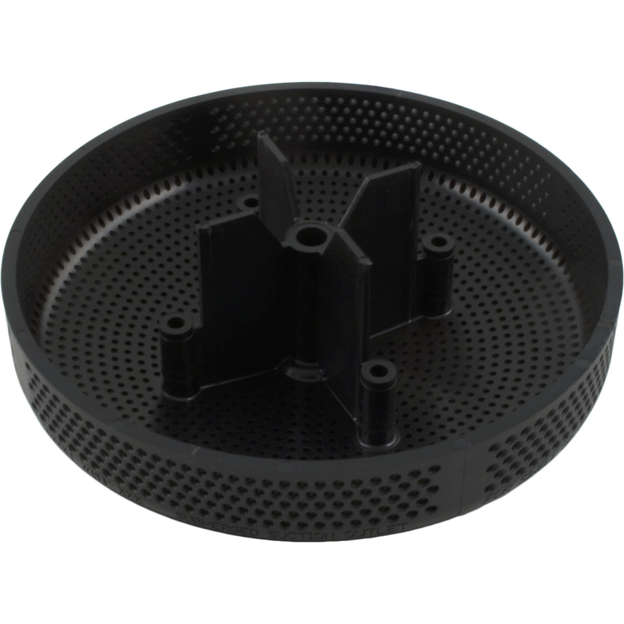 Suction Cover, HydroAir Repl, 6", 224gpm, w/Screws, Black : 6HPHA102