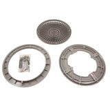 Main Drain Grate, Retro 10" Round, Universal, Light Gray : A10RCFR103