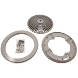 Main Drain Grate, Retro 10" Round, Universal, Light Gray : A10RCFR103