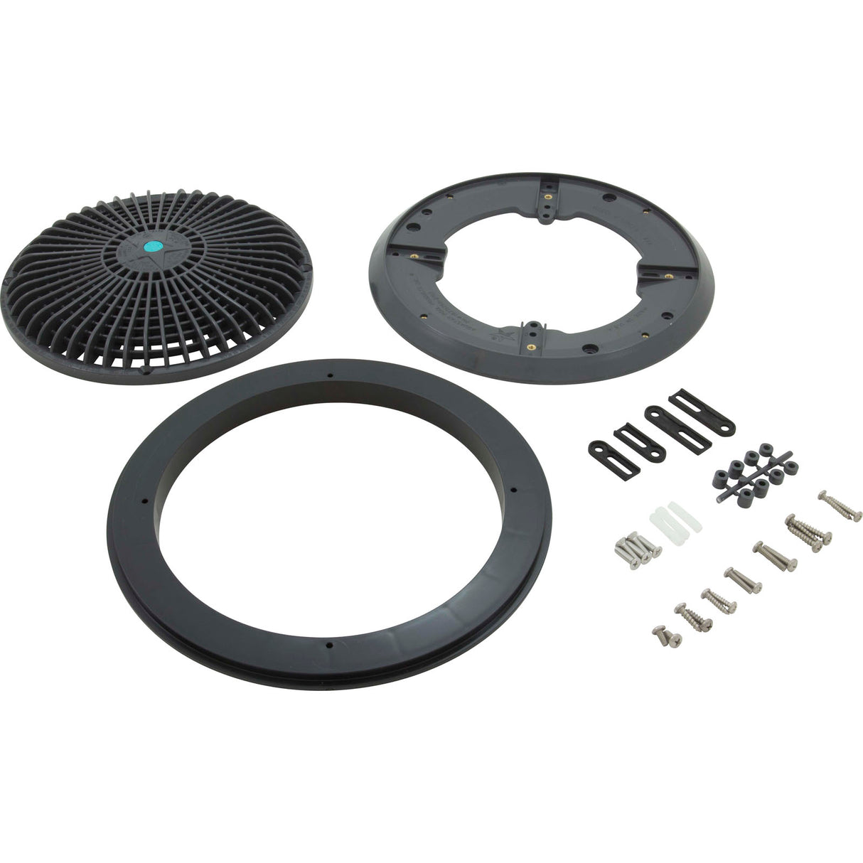 Main Drain Grate, Retro 10" Round, Universal, Dark Gray : A10RCFR105