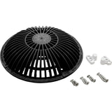 Main Drain Grate, Retro 8" Round, MoFlow, w/Hardware, Dark Gray : R8MF105