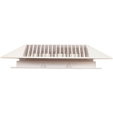 Main Drain Grate, 14" x 14" Square, 2 Retro 9"x9", White : 914101