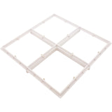 Drain Grate, 4-12" Sq, w/ 24" Sq Frame, Anit Entrap, White : 24101