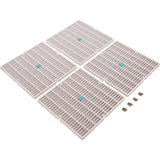 Drain Cover Only, Aquastar, Flat, 24" Square (4x12) , Wht, VGB : 24NF101