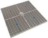 Drain Cover Only, Aquastar, Flat, 24" Square (4x12) , Lt Gry, VGB : 24NF103