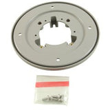 4" HP Bulkhead to 6" HP Cover Adapter Plate Kit, Round, Lt Gry : 4HPAPK103 - Aquastar Pool Products - 0883612102900 - PartsForSpas.com