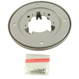 4" HP Bulkhead to 6" HP Cover Adapter Plate Kit, Round, Lt Gry : 4HPAPK103 - Aquastar Pool Products - 0883612102900 - PartsForSpas.com